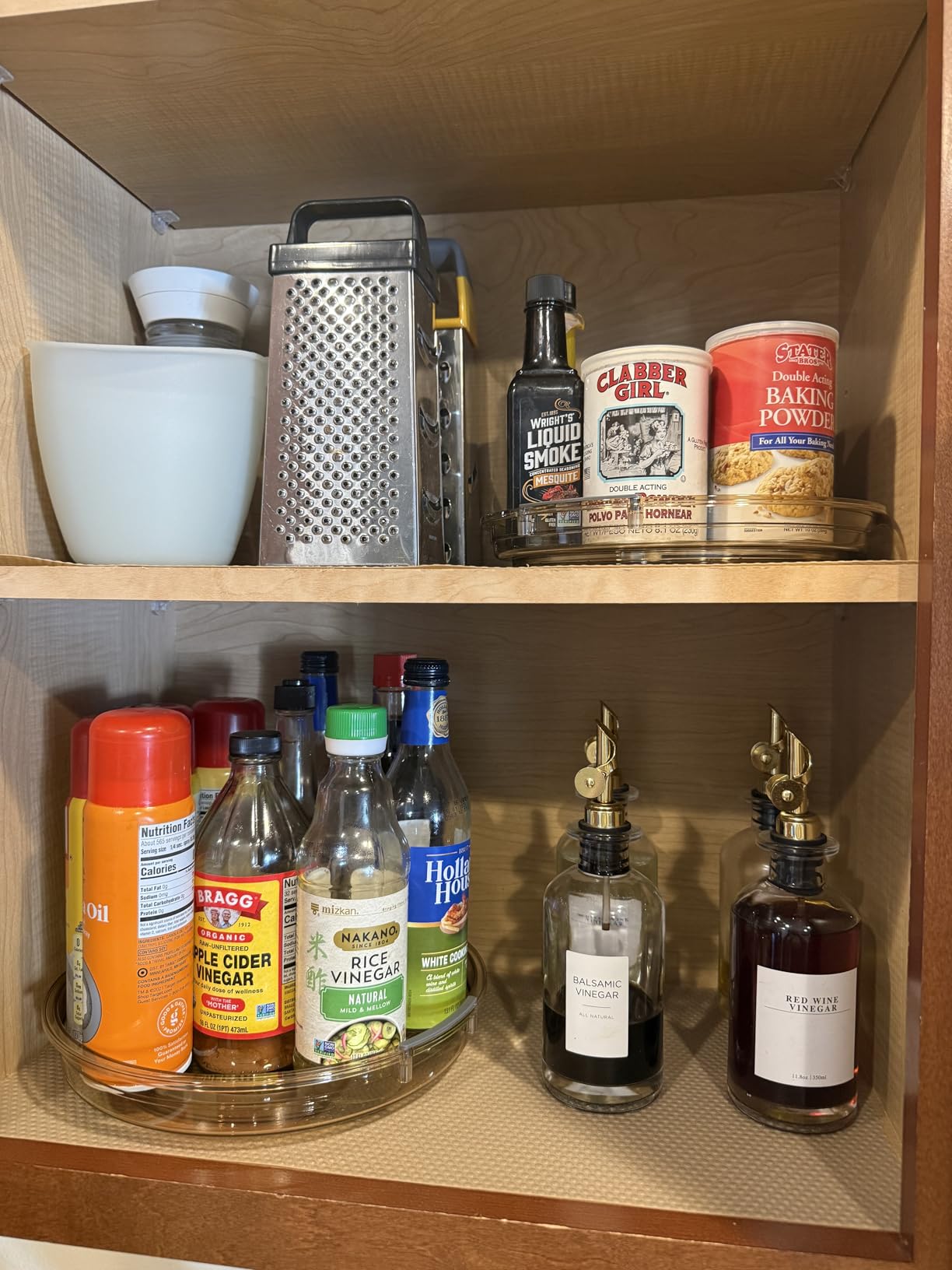 LAMU 3 Pack Lazy Susan Organizer Turntable for Cabinet, 9.25'' 10.6'' 12'' customer photo 1