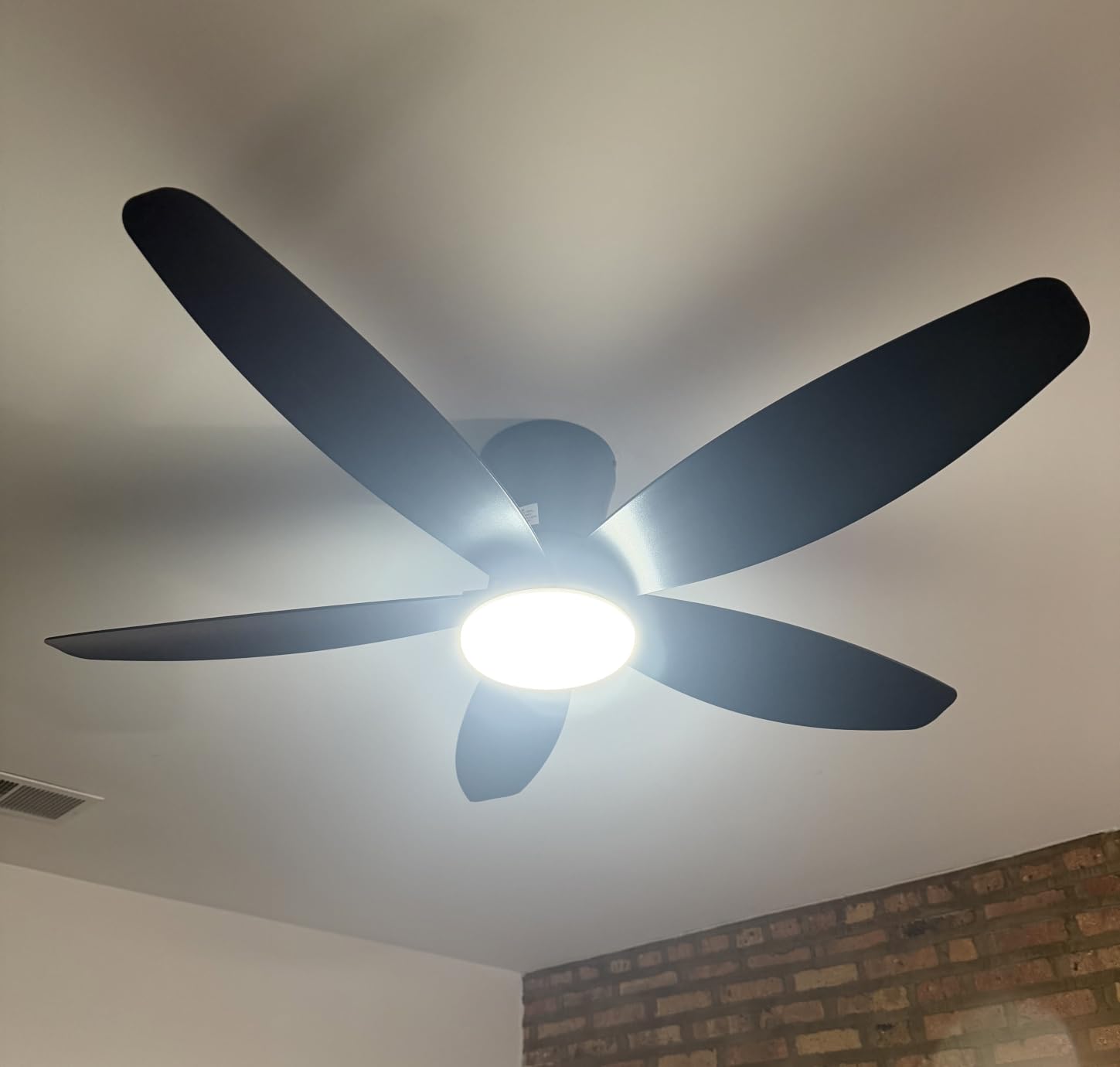 Surtime Ceiling Fans with Lights-36 Low Profile Ceiling Fan with Light and Remote Control,Flush Mount,DC Reversible,LED Dimmable Blakc Ceiling Fans for Bedroom,Indoor/Outdoor Patio Use customer photo 2