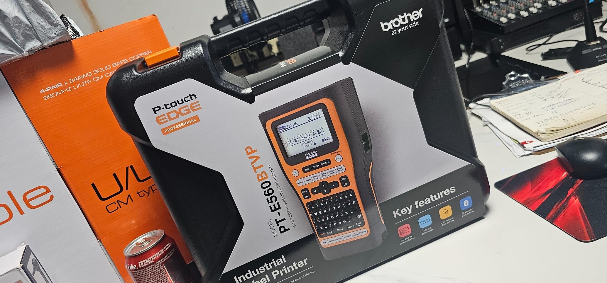 Brother PT-E560BT Industrial Label Printer Bluetooth Cutter customer photo 1
