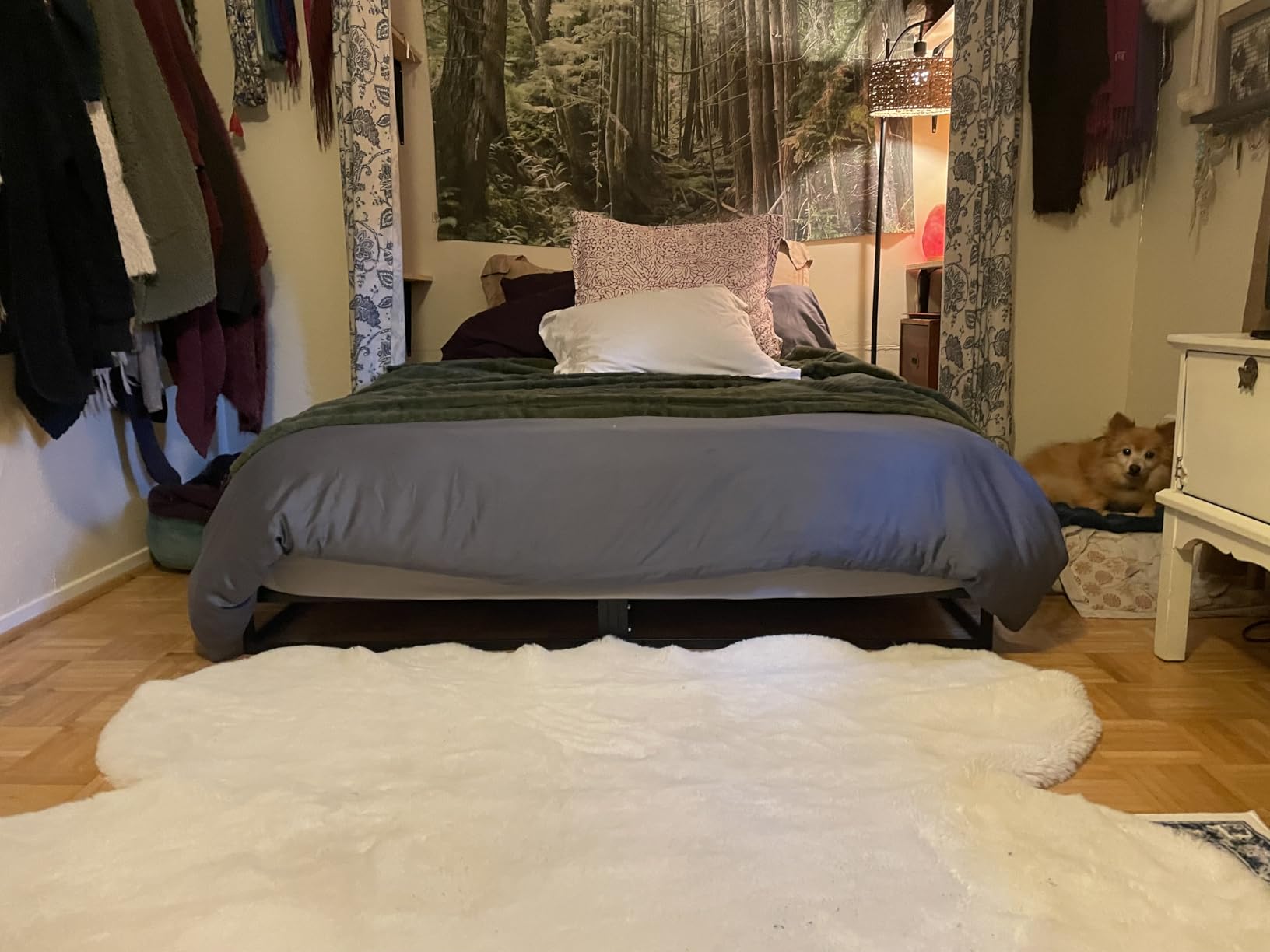 VIPSHOW 10 Inch King Metal Bed Frame with Round Corner, 3000 LBS Heavy Duty customer photo 2