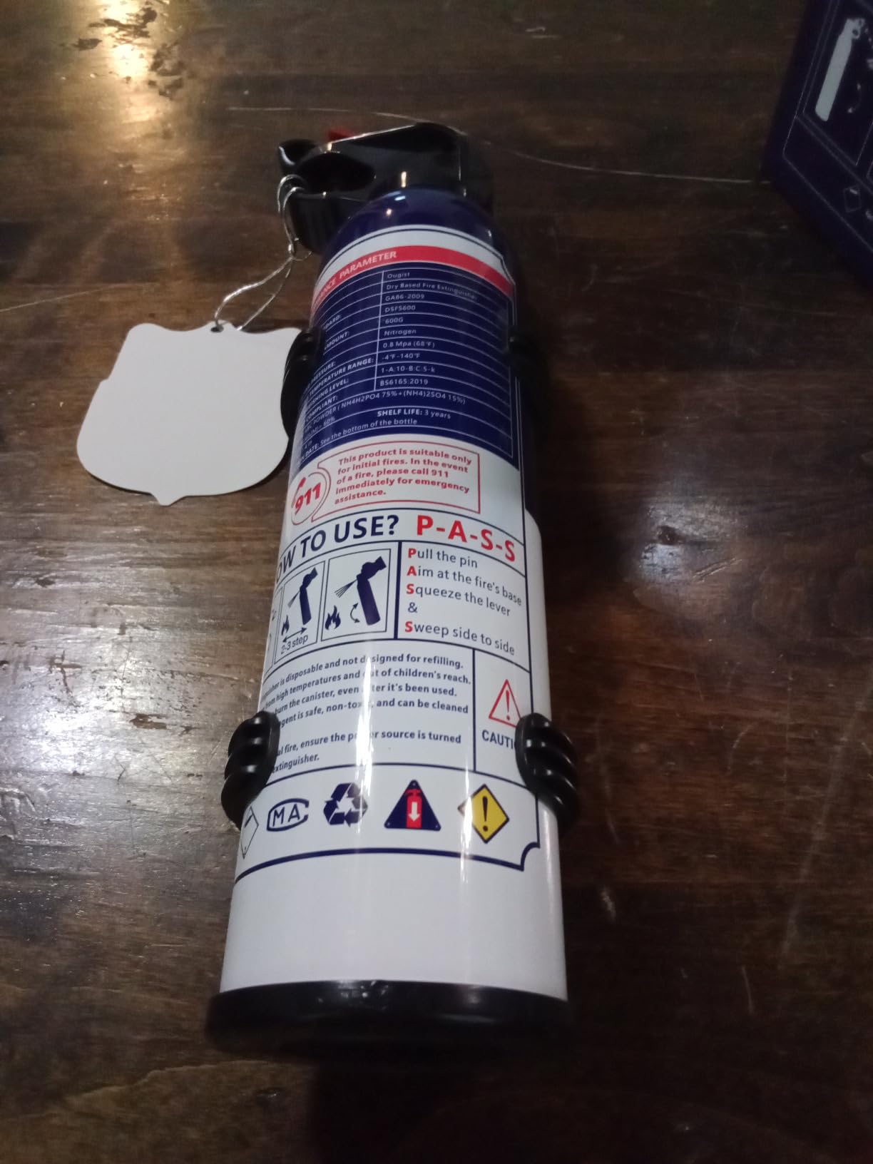 ABC Fire Extinguisher for Home & Vehicle - Portable Dry Chemical Fire Extinguisher | Grease & Electrical Fire Extinguisher for Kitchen, Car, Easy for All Ages to Use (2-Pack, 1.32lb Each) customer photo 2