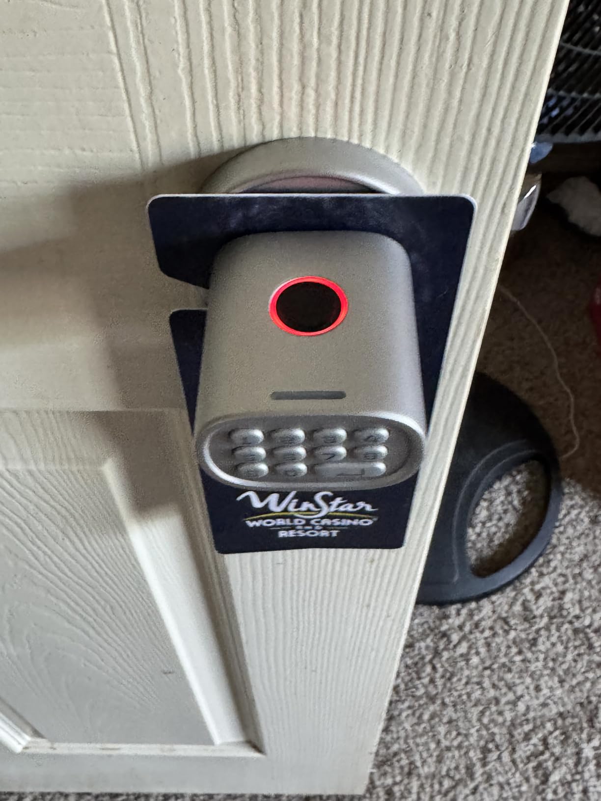 ThorBolt MD1 Fingerprint Door Knob Lock with Keypad, Black customer photo 1