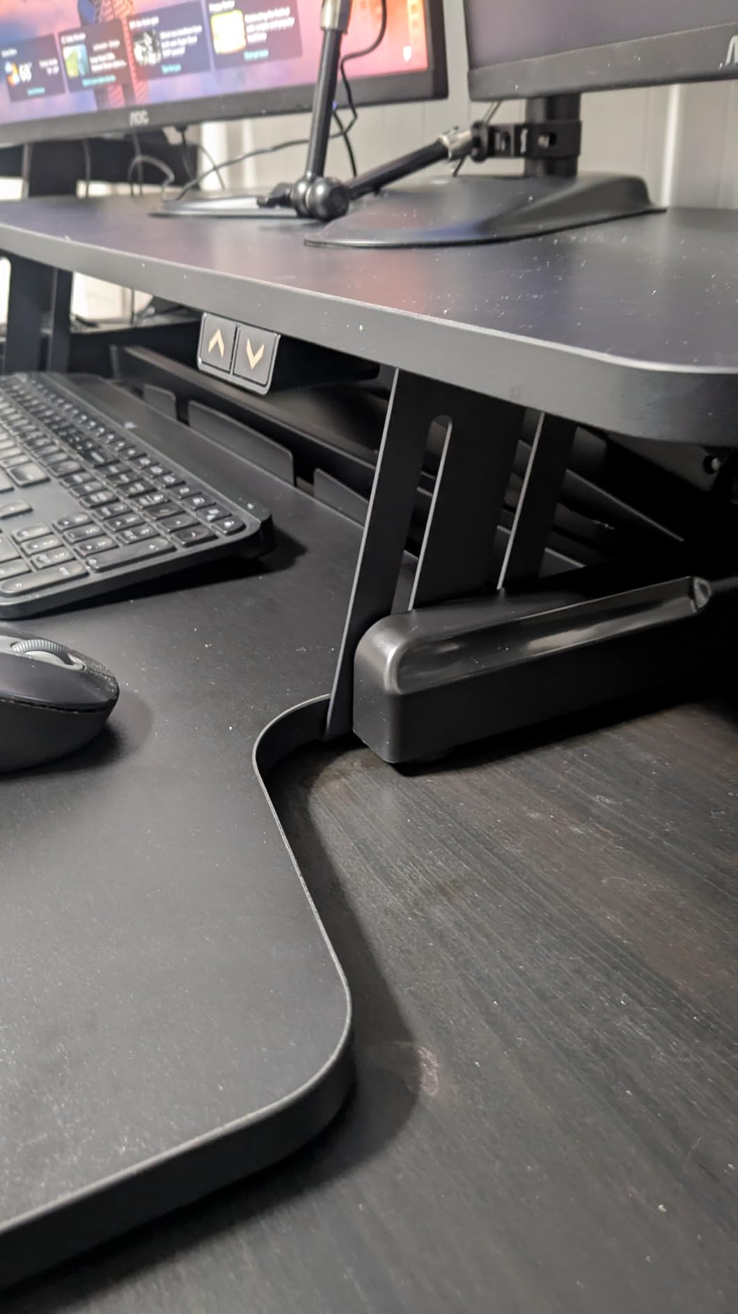 VIVO Black 47 inch Electric Desk Converter, DESK-VE48B customer photo 1