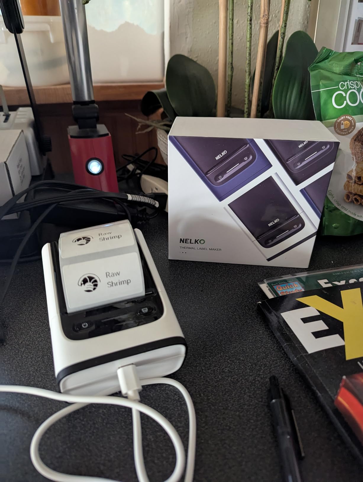 Nelko Label Maker Machine with 3 Tapes,PM220 Bluetooth Label Printer,White customer photo 1