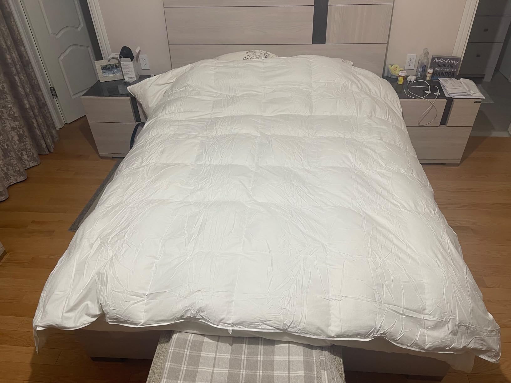BPC Heavy Weight Down Comforter Full Size,Hotel Extra-fluffy Duvet Insert customer photo 1