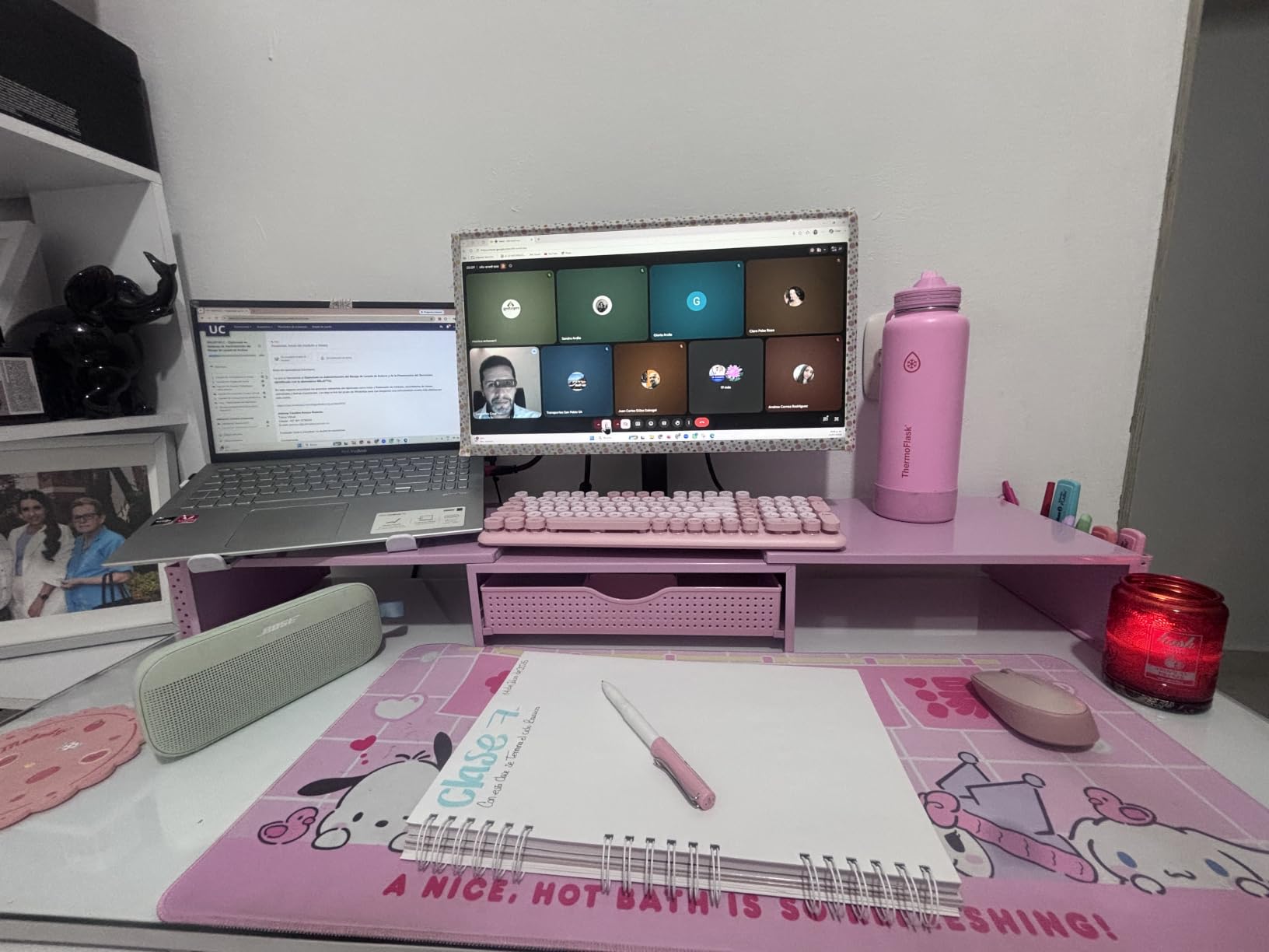gianotter Dual Monitor Stand Riser With Drawer and 2 Pen Holders customer photo 2