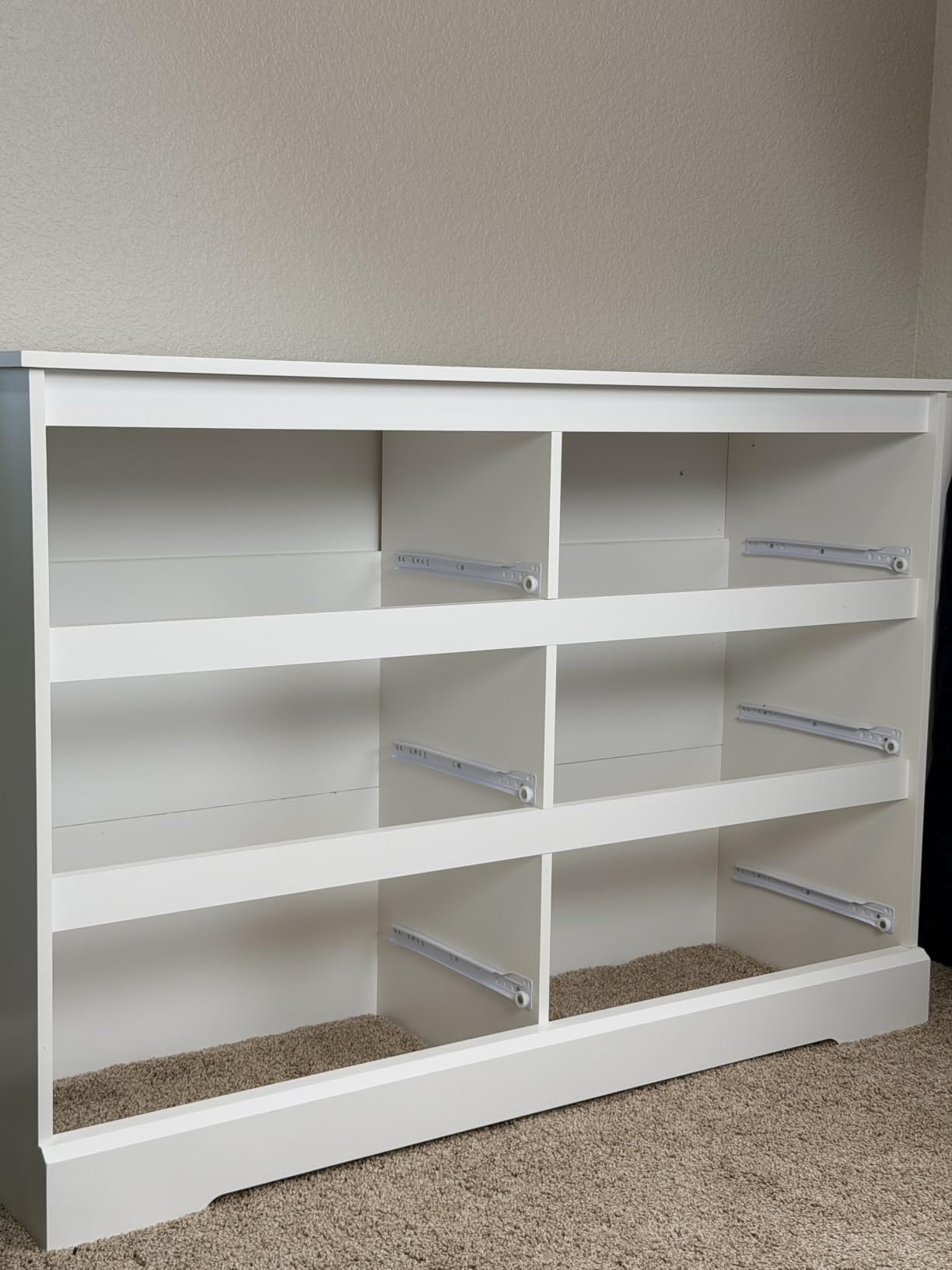 FOTOSOK Black Dresser for Bedroom, Modern 6 Drawer Double Dresser customer photo 2