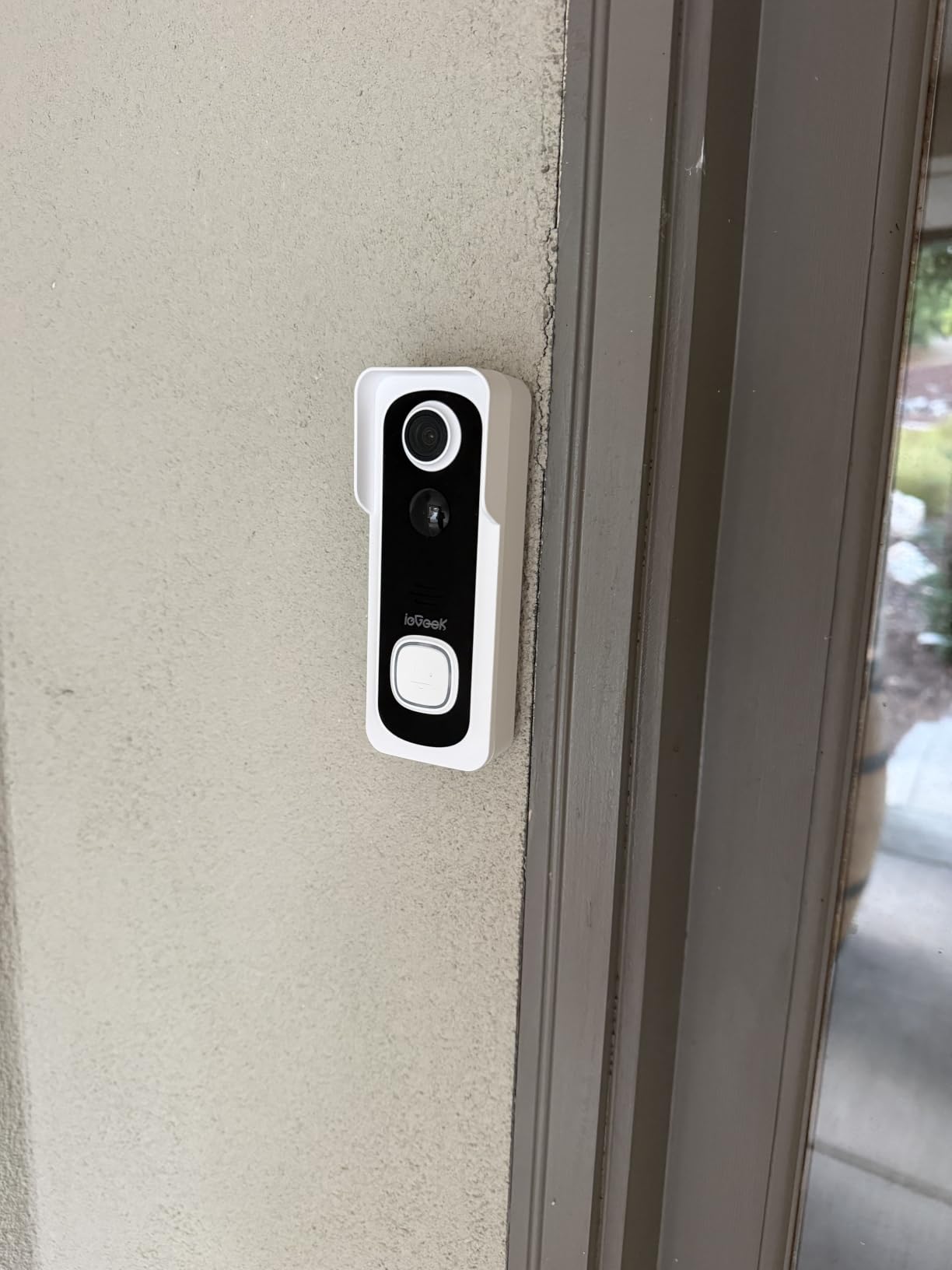 ieGeek Doorbell Camera Wireless No Subscription, 2K HD Ultra-Wide View, PIR Motion Detection 2-Way Talk, Wireless Video Doorbell with Chime, Support Local & Cloud Storage, Only 2.4GHz WiFi, Grey customer photo 2