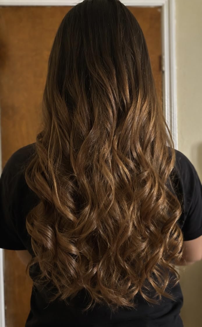 TSUYAGLA Automatic Curling Iron, 1.25 inch Hair Curler with 2-Way Rotation customer photo 1