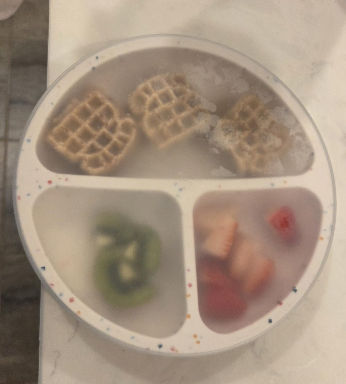 WeeSprout Suction Plates for Babies With Lids & Toddlers - 100% Silicone, Dinnerware Stays Put, Divided Design for Picky Eaters, Microwave & Dishwasher Friendly, 3 Pack customer photo 2