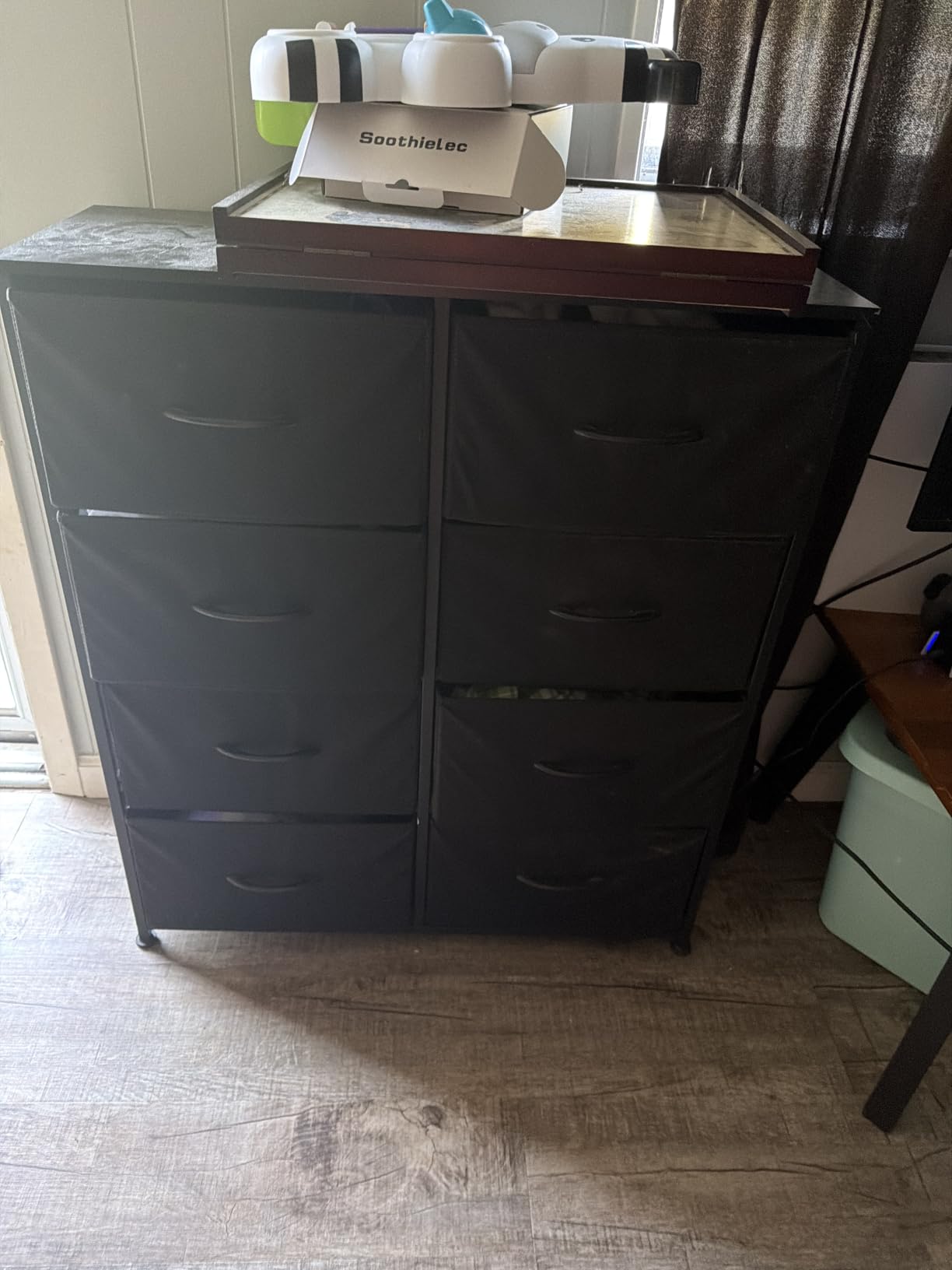 SONGMICS Dresser for Bedroom, Small Dresser with 3 Fabric Drawers customer photo 2