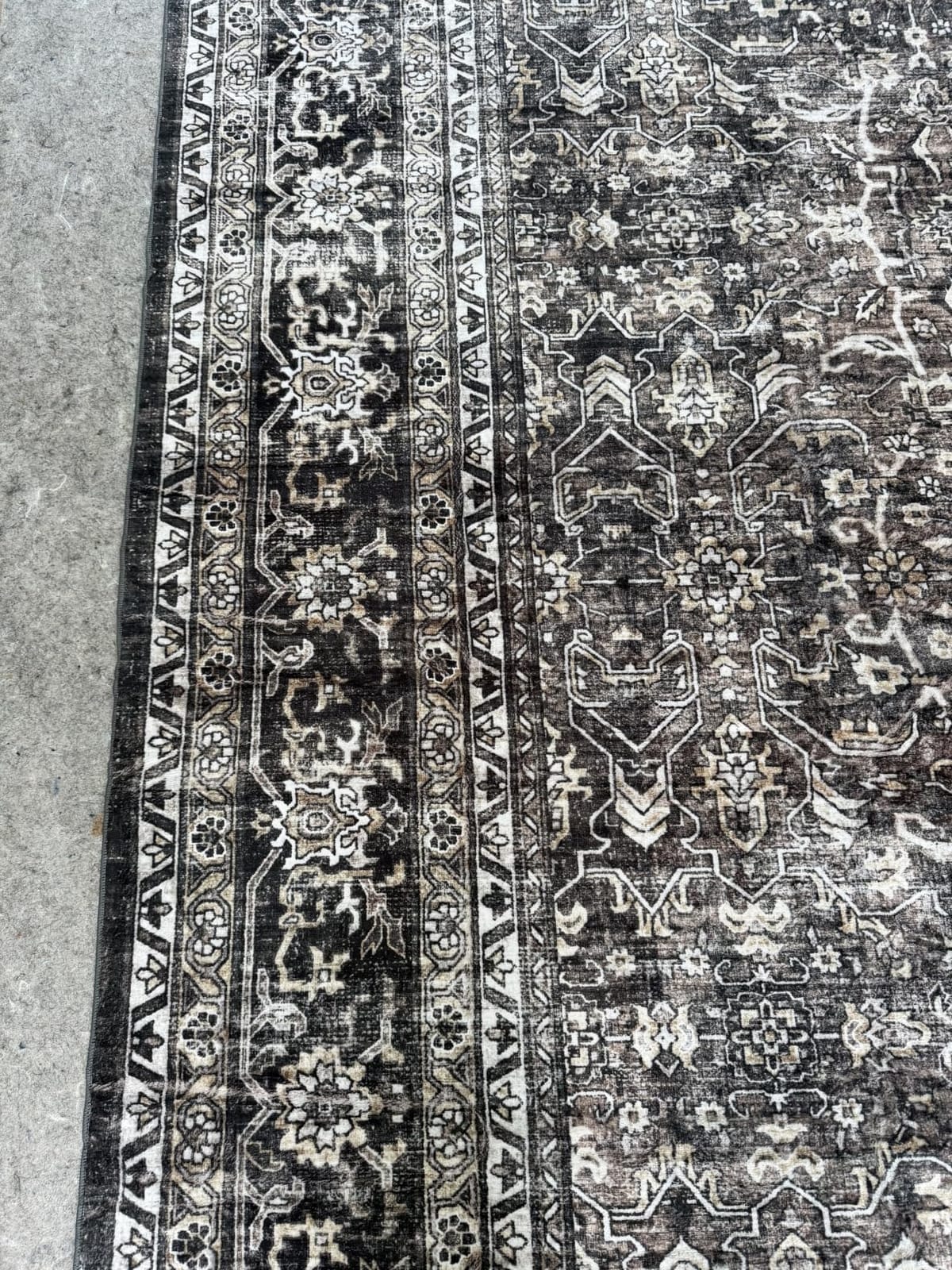8x10 Area Rugs for Living Room - Washable Vintage Retro Large Rug, Soft Ultra Thin Non Slip Low Pile Traditional Distressed Boho Carpet for Bedroom Dining Room Home Office, Rust Clay customer photo 1