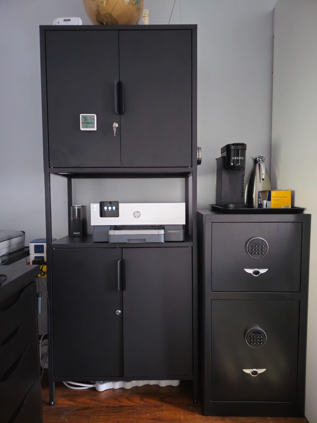 [𝟐𝟎𝟐𝟔 𝐍𝐞𝐰] 9.5 Cu Ft Extra Large Home Safe Fireproof Waterproof with [DOUBLE SAFES], Heavy Duty Digital Security Box with [Hidden Compartment], Fireproof Safe for Home Business Office USE customer photo 2