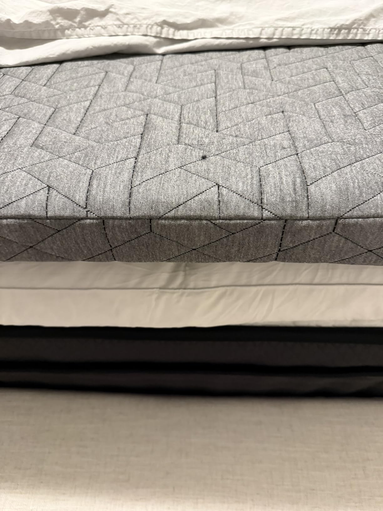 Sleepmax Extra Firm Mattress Topper 4 Inch Queen Size - High-Density Memory Foam Bed Topper Pressure Relief - Enhanced Support with Premium Cover - No Odor, CertiPUR-US Certified customer photo 2
