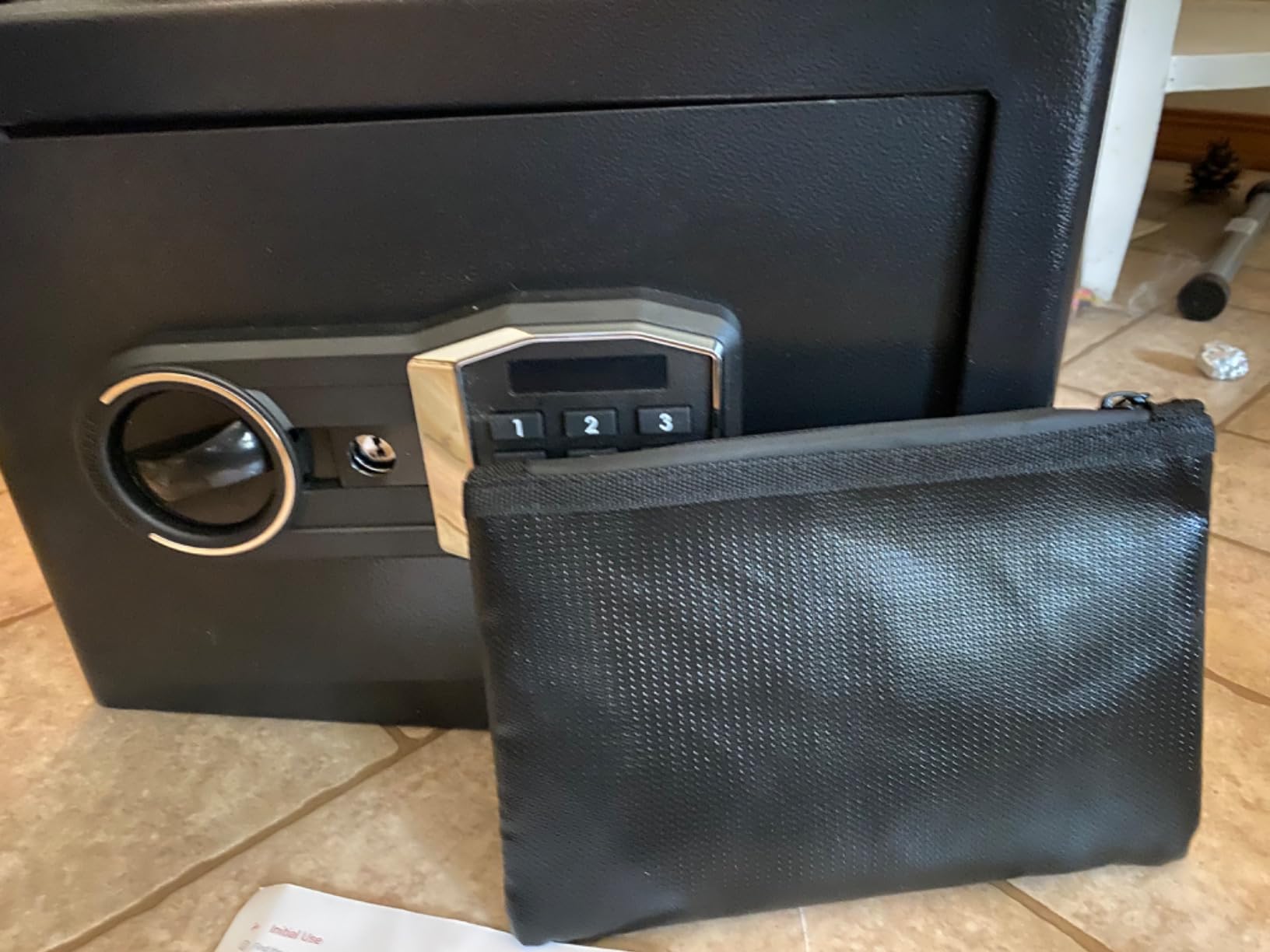 1800°F/ 35 Min Small Fireproof Safe, 15.25 Lbs Heavy Duty Safe Box customer photo 2