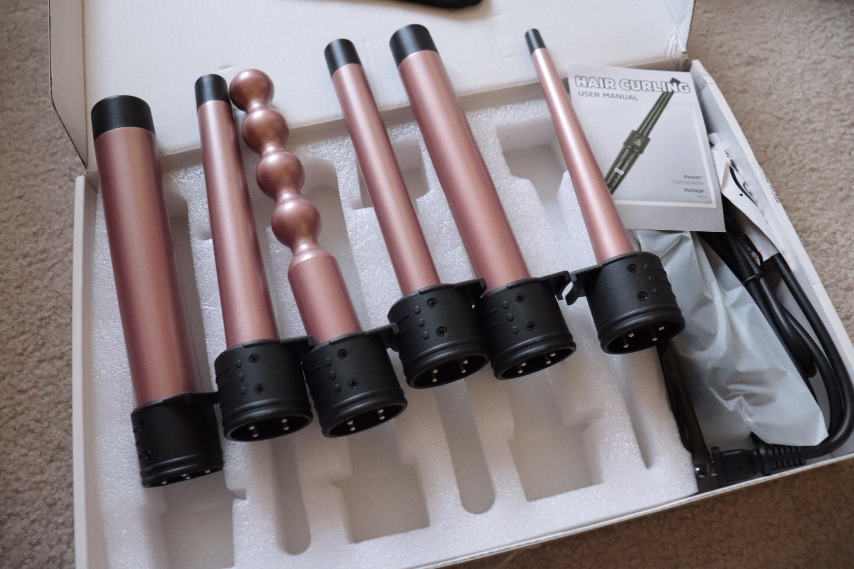 Automatic Curling Iron, Auto Hair Curler with 4 Temperatures, Fast Heating, 2-Way Rotation, Anti-Scald, Anti-Tangle Rotating, Auto Shut-Off Curling Wand for Hair Styling customer photo 2