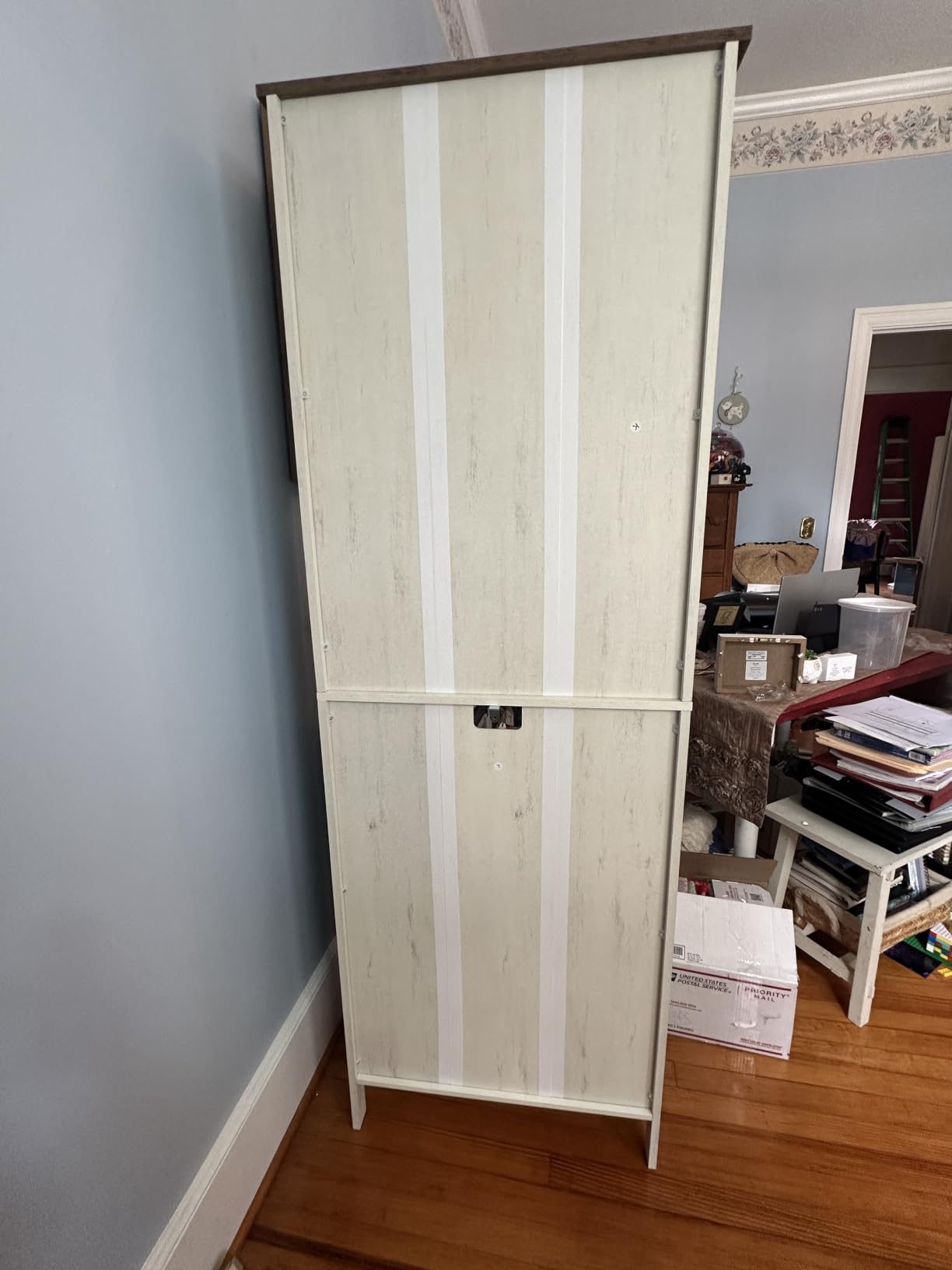 VASAGLE Farmhouse Bookshelf, 6-Tier Bookcase with Doors customer photo 2