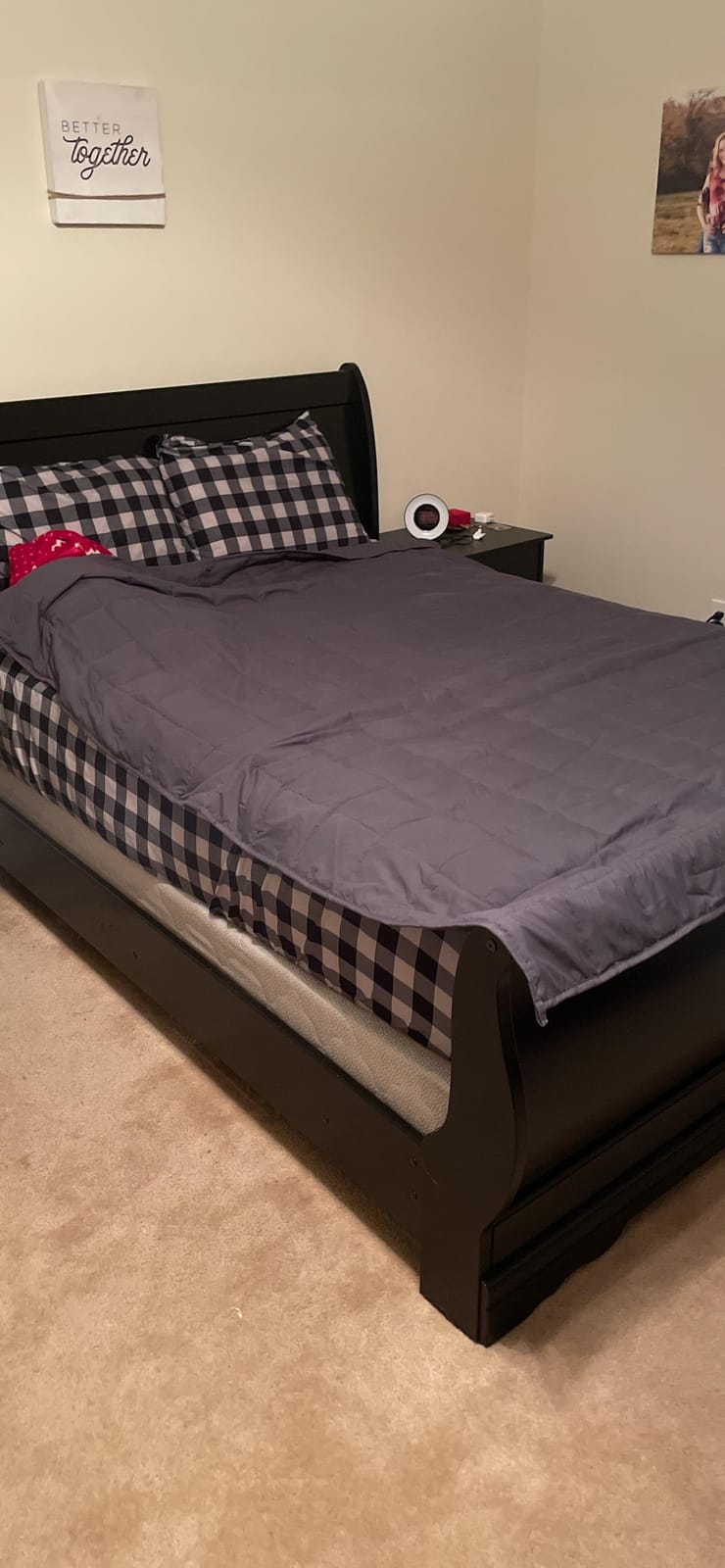Smart Queen Weighted Blanket for Adults 60” x 80” with Box 20lbs customer photo 2