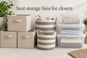 best storage bins for closets