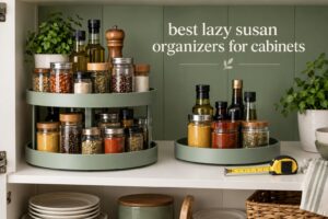 best lazy susan organizers for cabinets