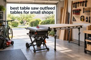 best table saw outfeed tables for small shops