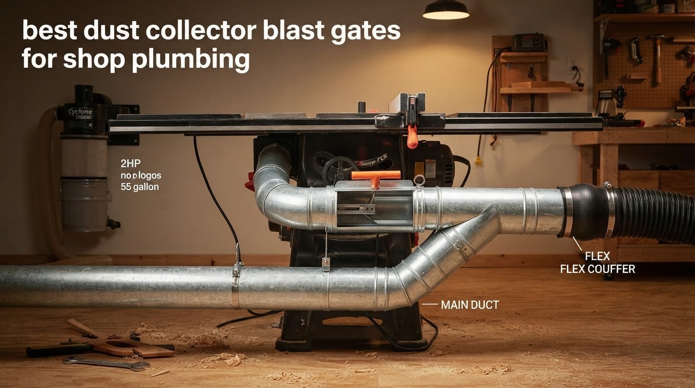 best dust collector blast gates for shop plumbing