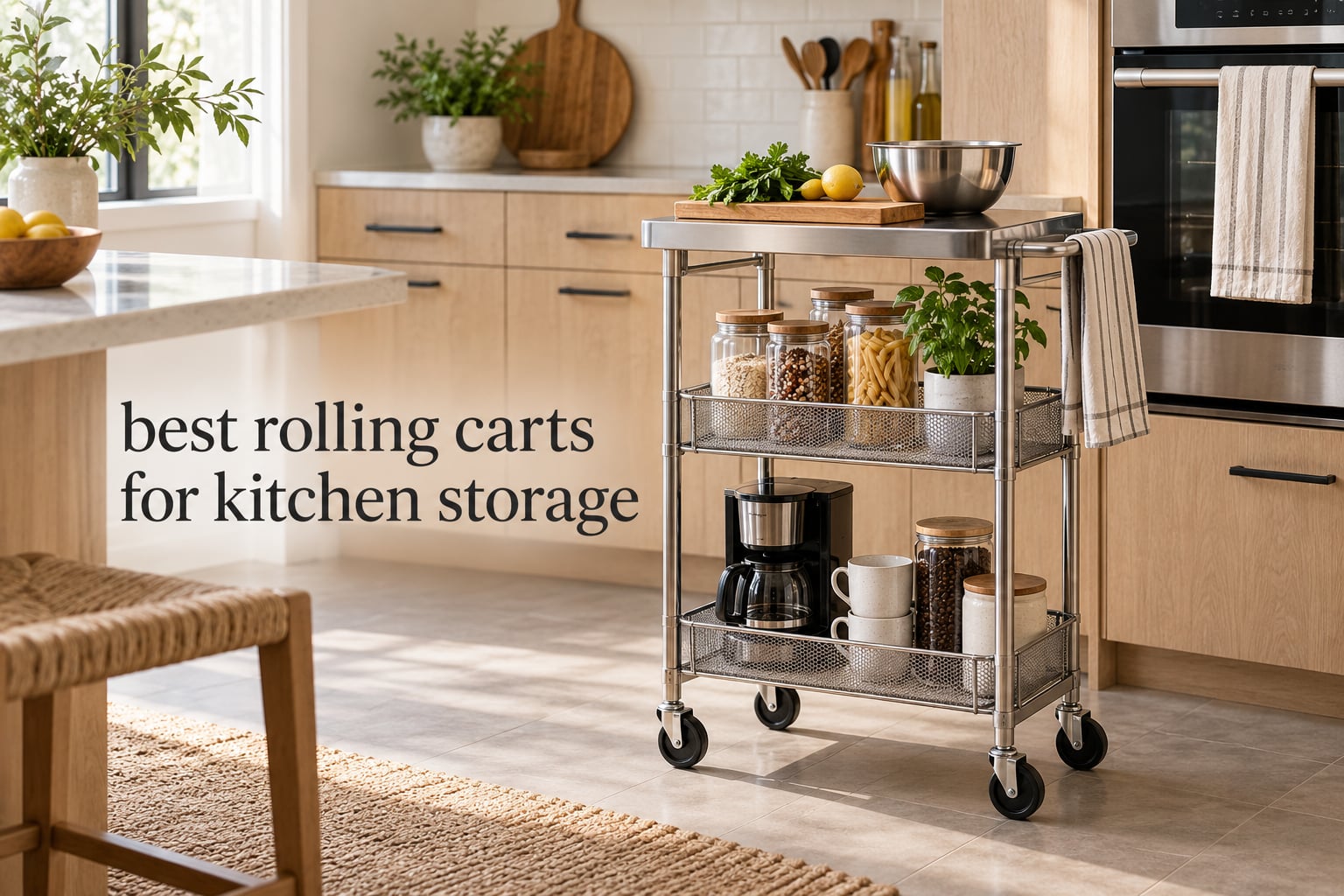 best rolling carts for kitchen storage