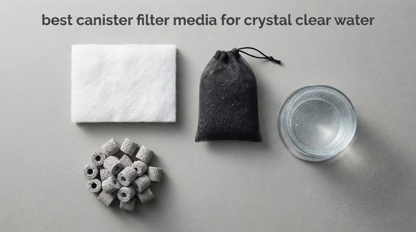 best canister filter media for crystal clear water